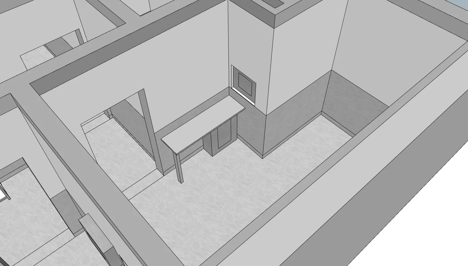 projeto em 3d de uma remodelação numa residência. Temos experiencia em projetos de construção hospitalar, residenciais, comerciais e industriais
