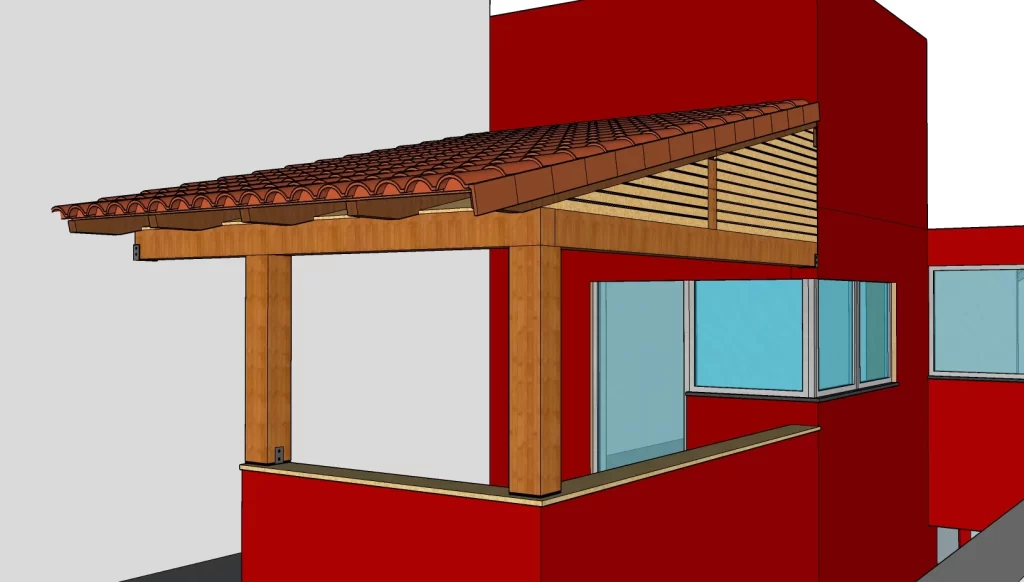 projeto em 3d de uma solução de cobertura para remodelar uma residência no Porto. Temos experiencia em projetos de construção hospitalar, residenciais, comerciais e industriais
